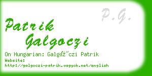 patrik galgoczi business card